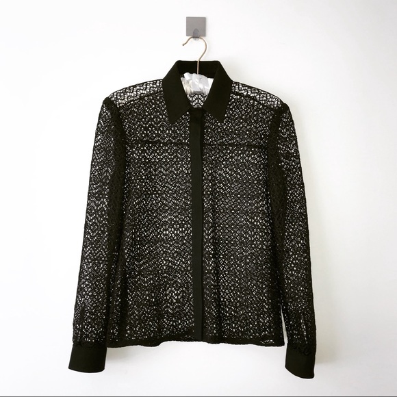 Lace Button up Blouse - Picture 1 of 6